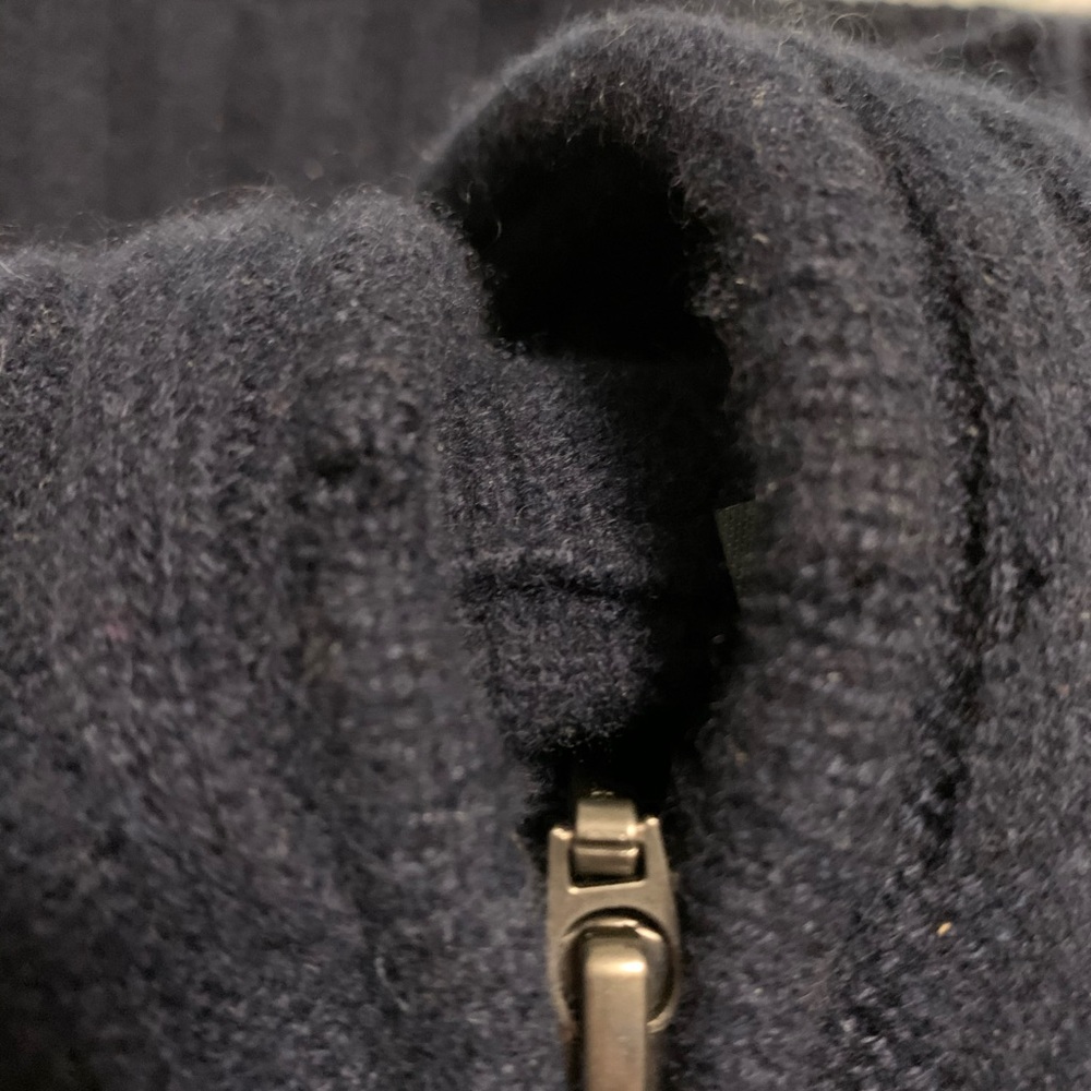 griffen Long Navy Cashmere Sweater Jacket size S - Picture 8 of 8